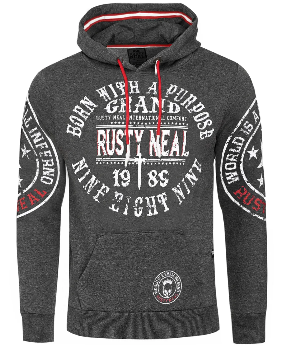 Rusty Neal Willy huppari - Tumman Harmaa Clearance