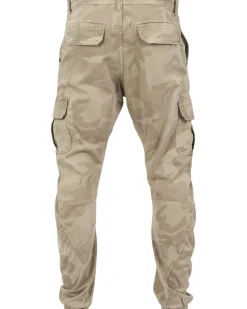 Urban Classics Zane reisitaskuhousut - Beige camo