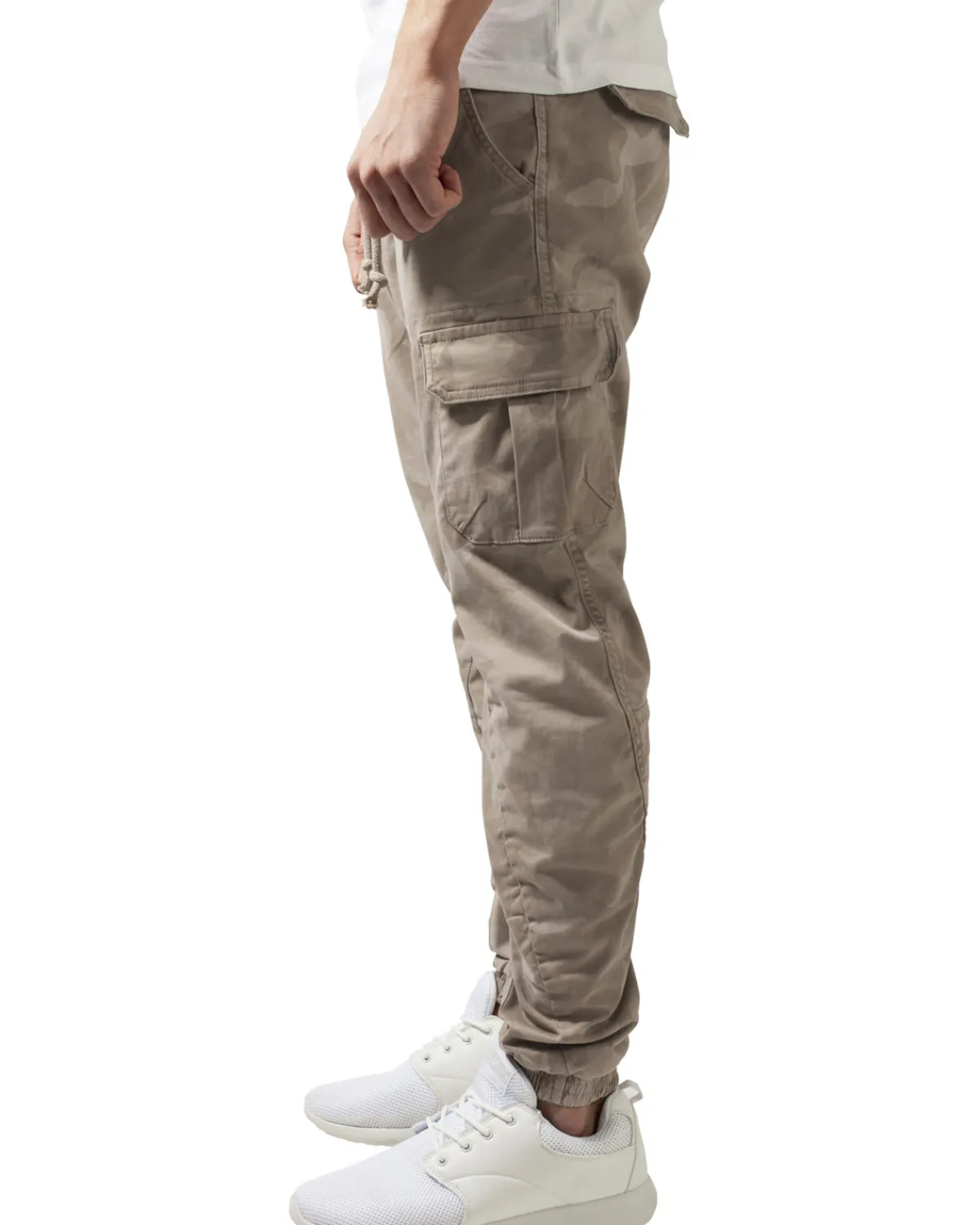 Urban Classics Zane reisitaskuhousut - Beige camo