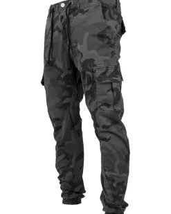 Urban Classics Zane reisitaskuhousut - Harmaa camo New